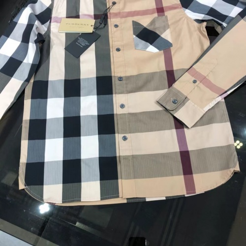 Replica Burberry Shirts Long Sleeved For Men #1009110 $64.00 USD for Wholesale