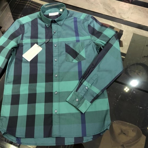 Replica Burberry Shirts Long Sleeved For Men #1009111 $64.00 USD for Wholesale