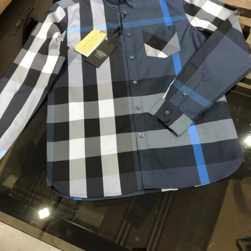 Replica Burberry Shirts Long Sleeved For Men #1009112 $64.00 USD for Wholesale