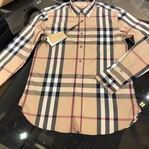 Replica Burberry Shirts Long Sleeved For Men #1009118 $64.00 USD for Wholesale