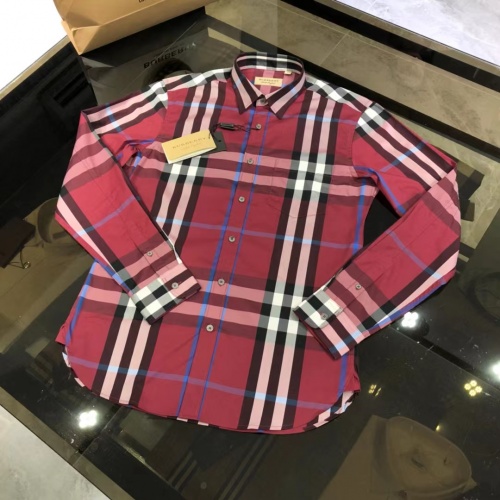 Burberry Shirts Long Sleeved For Men #1009119 $64.00 USD, Wholesale Replica Burberry Shirts