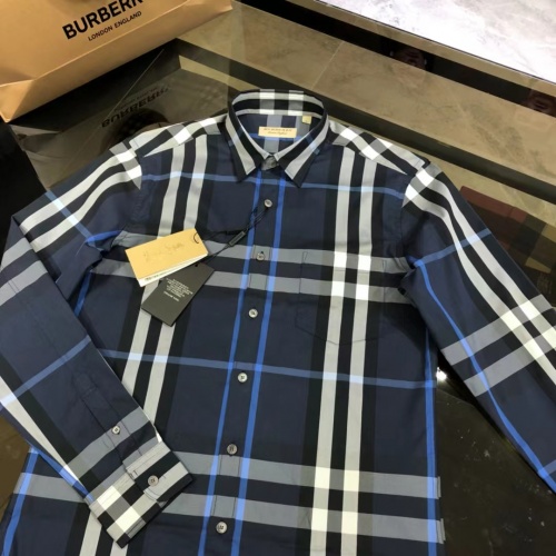 Replica Burberry Shirts Long Sleeved For Men #1009120 $64.00 USD for Wholesale