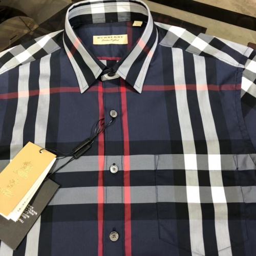 Replica Burberry Shirts Long Sleeved For Men #1009121 $64.00 USD for Wholesale