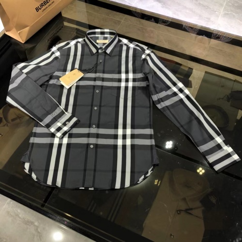 Burberry Shirts Long Sleeved For Men #1009122 $64.00 USD, Wholesale Replica Burberry Shirts