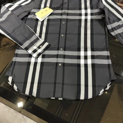 Replica Burberry Shirts Long Sleeved For Men #1009122 $64.00 USD for Wholesale