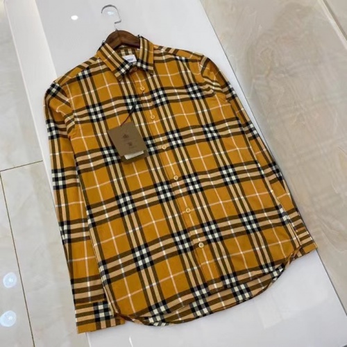 Burberry Shirts Long Sleeved For Men #1009125 $64.00 USD, Wholesale Replica Burberry Shirts