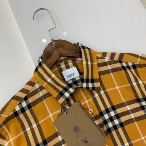Replica Burberry Shirts Long Sleeved For Men #1009125 $64.00 USD for Wholesale