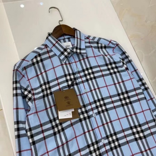 Replica Burberry Shirts Long Sleeved For Men #1009126 $64.00 USD for Wholesale