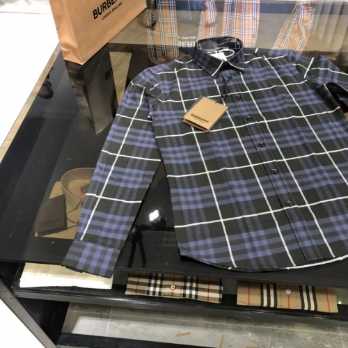 Replica Burberry Shirts Long Sleeved For Men #1009129 $64.00 USD for Wholesale