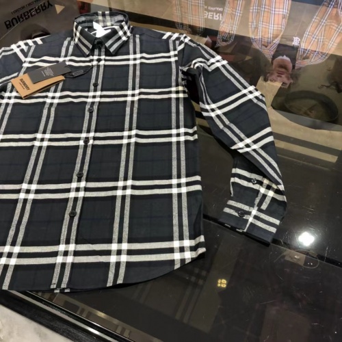 Replica Burberry Shirts Long Sleeved For Men #1009130 $64.00 USD for Wholesale