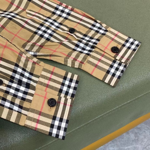 Replica Burberry Shirts Long Sleeved For Men #1009138 $72.00 USD for Wholesale