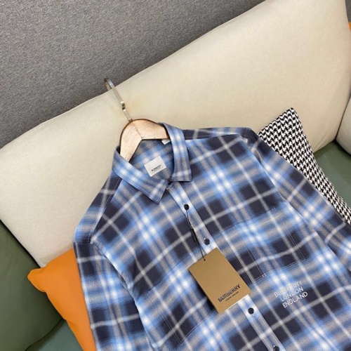 Replica Burberry Shirts Long Sleeved For Men #1009140 $64.00 USD for Wholesale