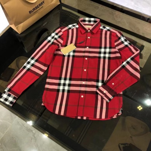 Burberry Shirts Long Sleeved For Men #1009141 $64.00 USD, Wholesale Replica Burberry Shirts