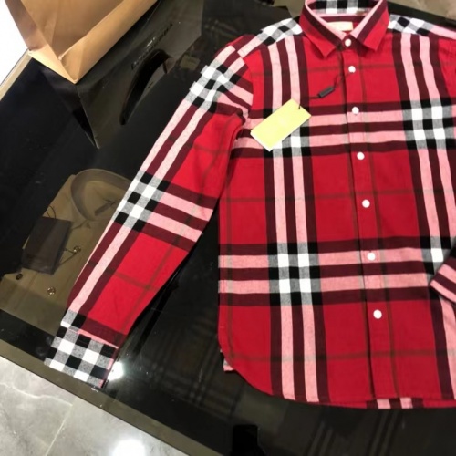 Replica Burberry Shirts Long Sleeved For Men #1009141 $64.00 USD for Wholesale