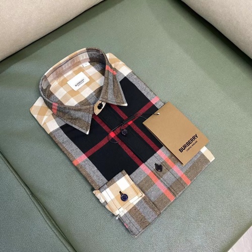 Replica Burberry Shirts Long Sleeved For Men #1009143 $64.00 USD for Wholesale