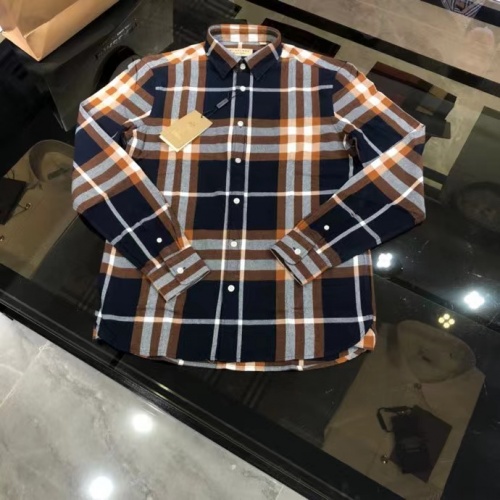 Burberry Shirts Long Sleeved For Men #1009144 $64.00 USD, Wholesale Replica Burberry Shirts