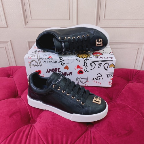 Replica Dolce & Gabbana D&G Casual Shoes For Women #1009153 $96.00 USD for Wholesale