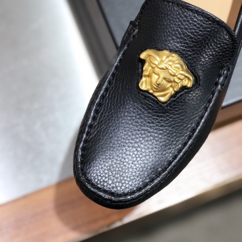 Replica Versace Leather Shoes For Men #1009330 $122.00 USD for Wholesale