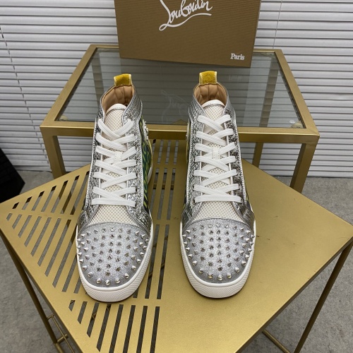 Replica Christian Louboutin High Top Shoes For Women #1009592 $92.00 USD for Wholesale