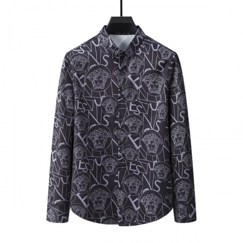 Versace Shirts Long Sleeved For Men #1009895