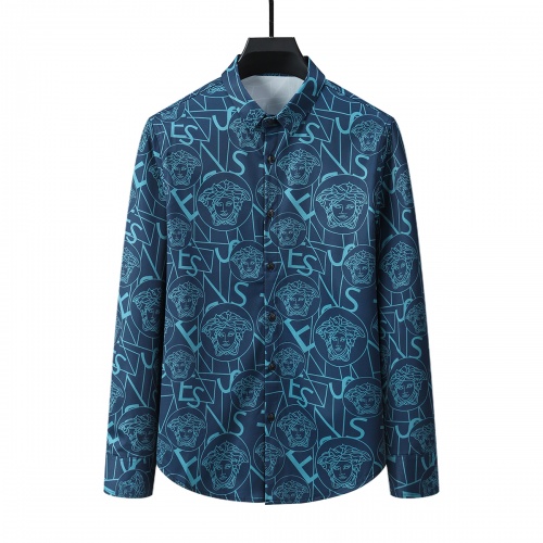 Versace Shirts Long Sleeved For Men #1009896