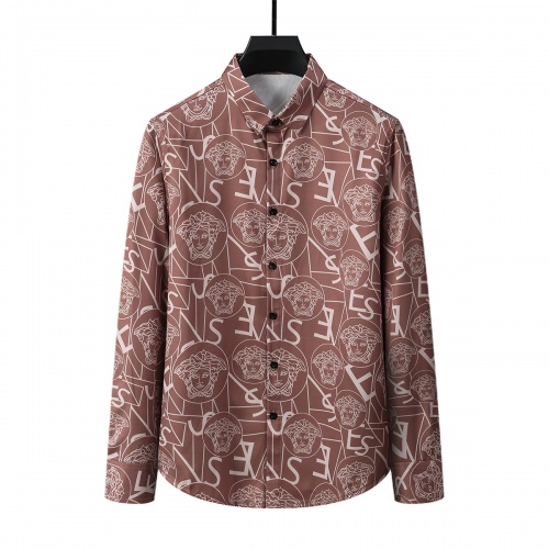 Versace Shirts Long Sleeved For Men #1009897