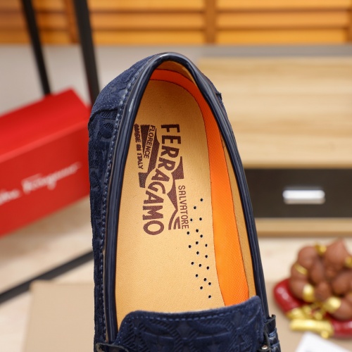Replica Salvatore Ferragamo Leather Shoes For Men #1011028 $68.00 USD for Wholesale