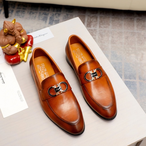 Salvatore Ferragamo Leather Shoes For Men #1011032