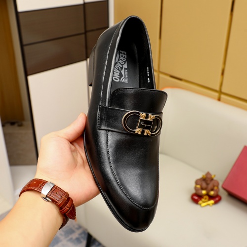 Replica Salvatore Ferragamo Leather Shoes For Men #1011033 $68.00 USD for Wholesale