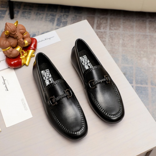 Salvatore Ferragamo Leather Shoes For Men #1011035 $68.00 USD, Wholesale Replica Salvatore Ferragamo Leather Shoes