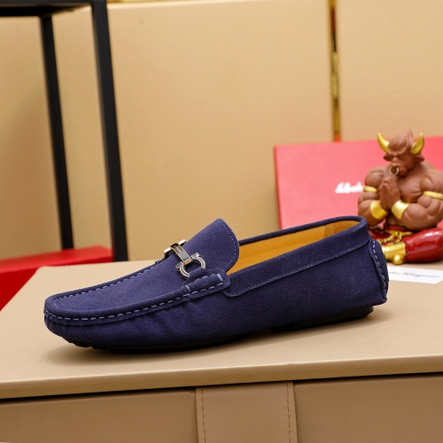 Replica Salvatore Ferragamo Leather Shoes For Men #1011048 $64.00 USD for Wholesale