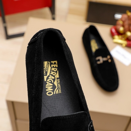 Replica Salvatore Ferragamo Leather Shoes For Men #1011049 $64.00 USD for Wholesale