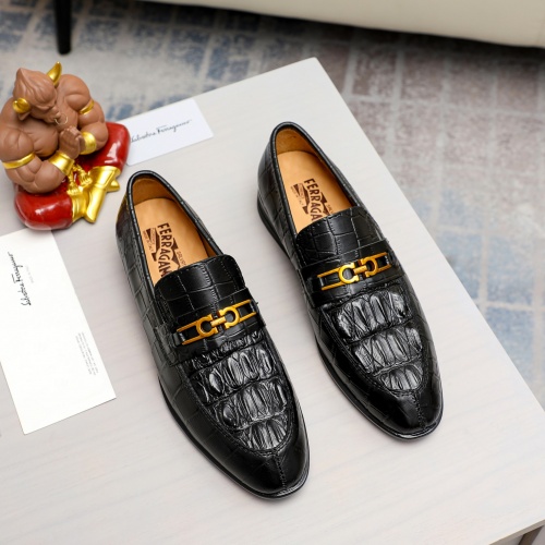 Salvatore Ferragamo Leather Shoes For Men #1011050