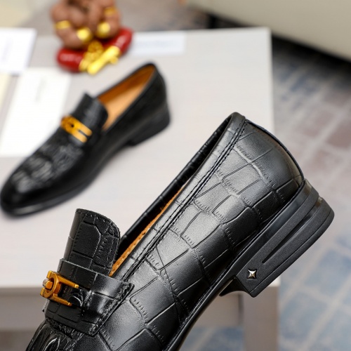Replica Salvatore Ferragamo Leather Shoes For Men #1011050 $85.00 USD for Wholesale