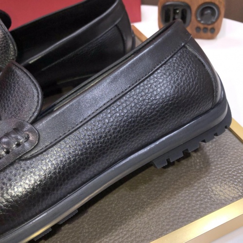 Replica Salvatore Ferragamo Leather Shoes For Men #1011394 $85.00 USD for Wholesale