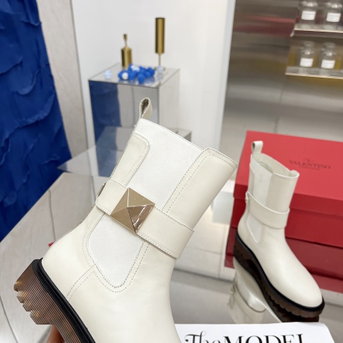 Replica Valentino Boots For Women #1011605 $100.00 USD for Wholesale