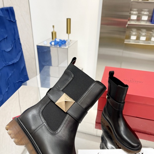 Replica Valentino Boots For Women #1011606 $100.00 USD for Wholesale