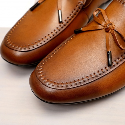 Replica Salvatore Ferragamo Leather Shoes For Men #1011655 $68.00 USD for Wholesale