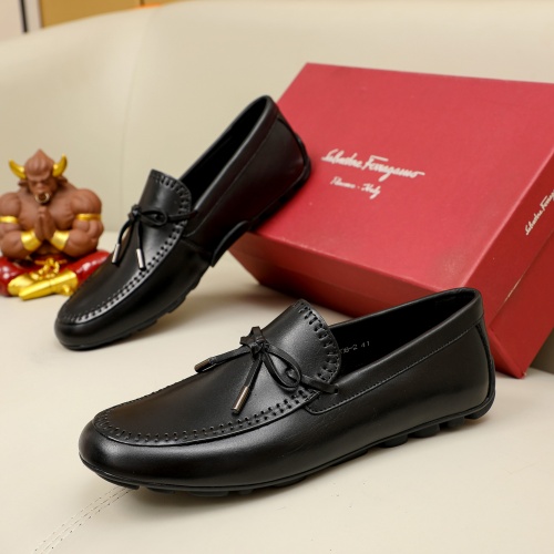 Salvatore Ferragamo Leather Shoes For Men #1011656 $68.00 USD, Wholesale Replica Salvatore Ferragamo Leather Shoes