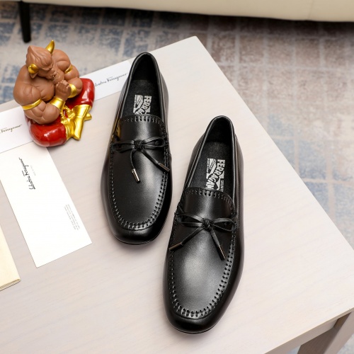 Replica Salvatore Ferragamo Leather Shoes For Men #1011656 $68.00 USD for Wholesale