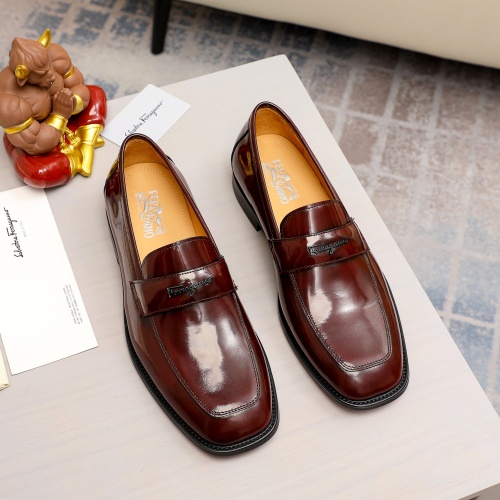 Salvatore Ferragamo Leather Shoes For Men #1011658