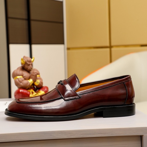 Replica Salvatore Ferragamo Leather Shoes For Men #1011658 $85.00 USD for Wholesale