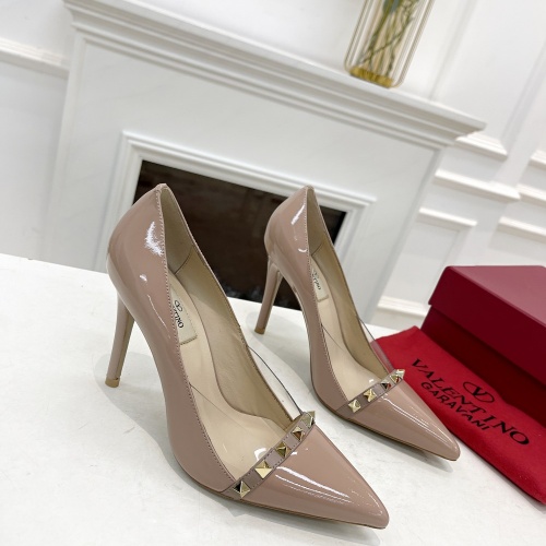 Replica Valentino High-Heeled Shoes For Women #1011988 $98.00 USD for Wholesale
