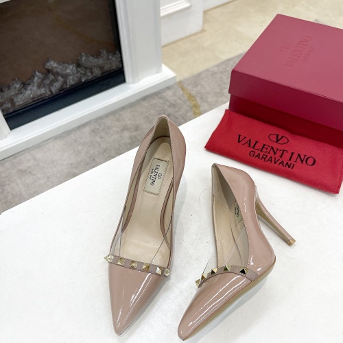 Replica Valentino High-Heeled Shoes For Women #1011988 $98.00 USD for Wholesale