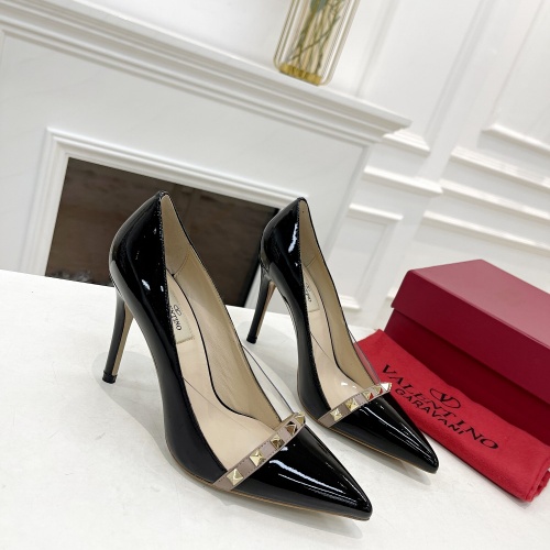 Replica Valentino High-Heeled Shoes For Women #1011989 $98.00 USD for Wholesale