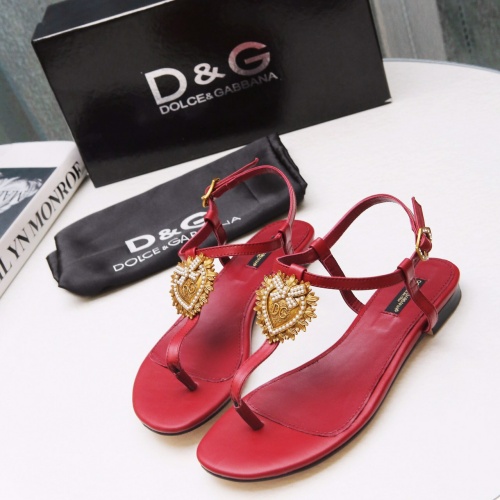 Dolce &amp; Gabbana D&amp;G Sandal For Women #1011991 $68.00 USD, Wholesale Replica Dolce &amp; Gabbana D&amp;G Sandal