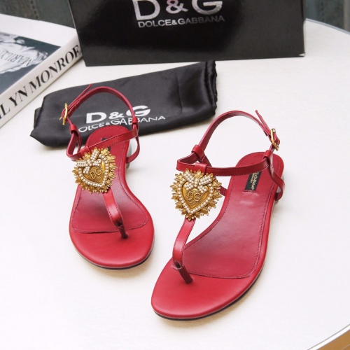 Replica Dolce & Gabbana D&G Sandal For Women #1011991 $68.00 USD for Wholesale