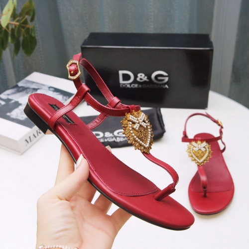 Replica Dolce & Gabbana D&G Sandal For Women #1011991 $68.00 USD for Wholesale