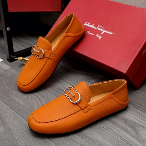 Salvatore Ferragamo Leather Shoes For Men #1012097