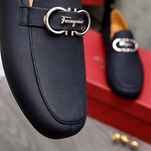 Replica Salvatore Ferragamo Leather Shoes For Men #1012100 $85.00 USD for Wholesale